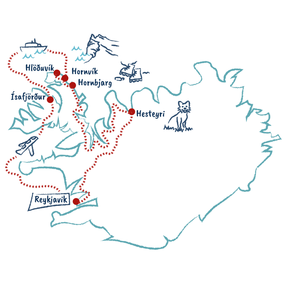 Mappa Islanda Trekking